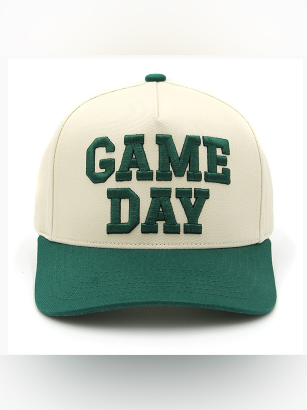 GAMEDAY Green & Cream Trucker Hat
